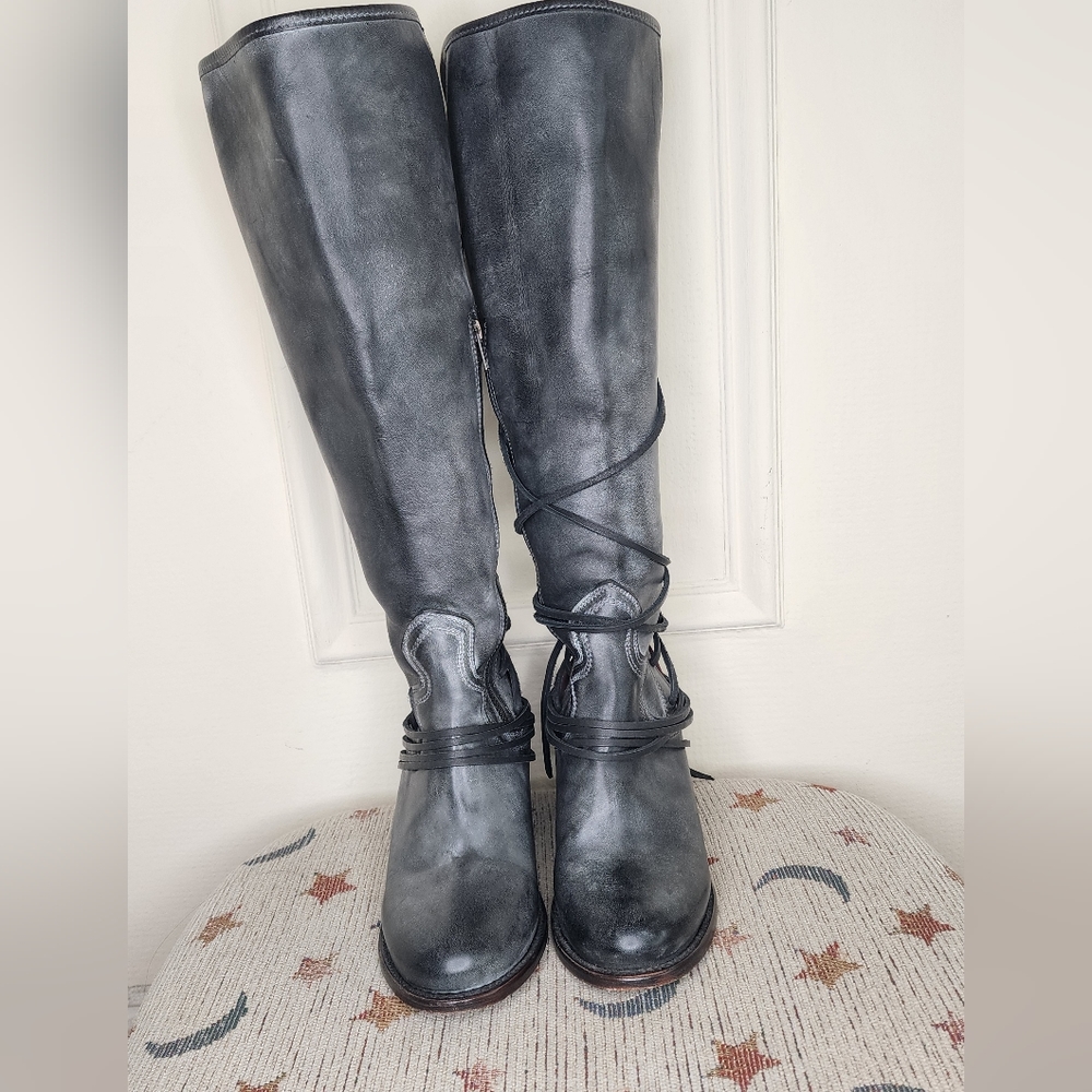 Freedird BLACK LEATHER_Coal Boots_SZ 10_BLACK